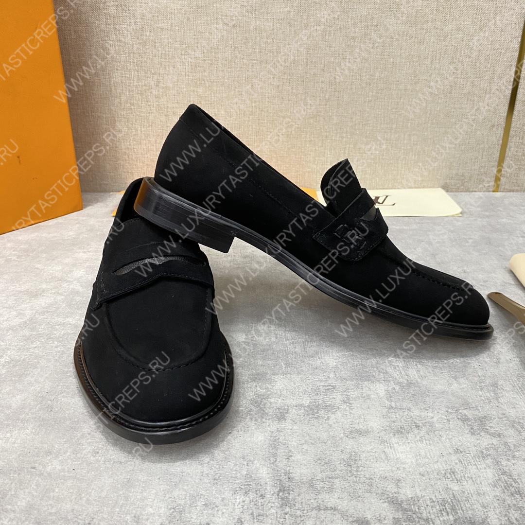 l**is V*t*n flex loafer black 1a9hpp