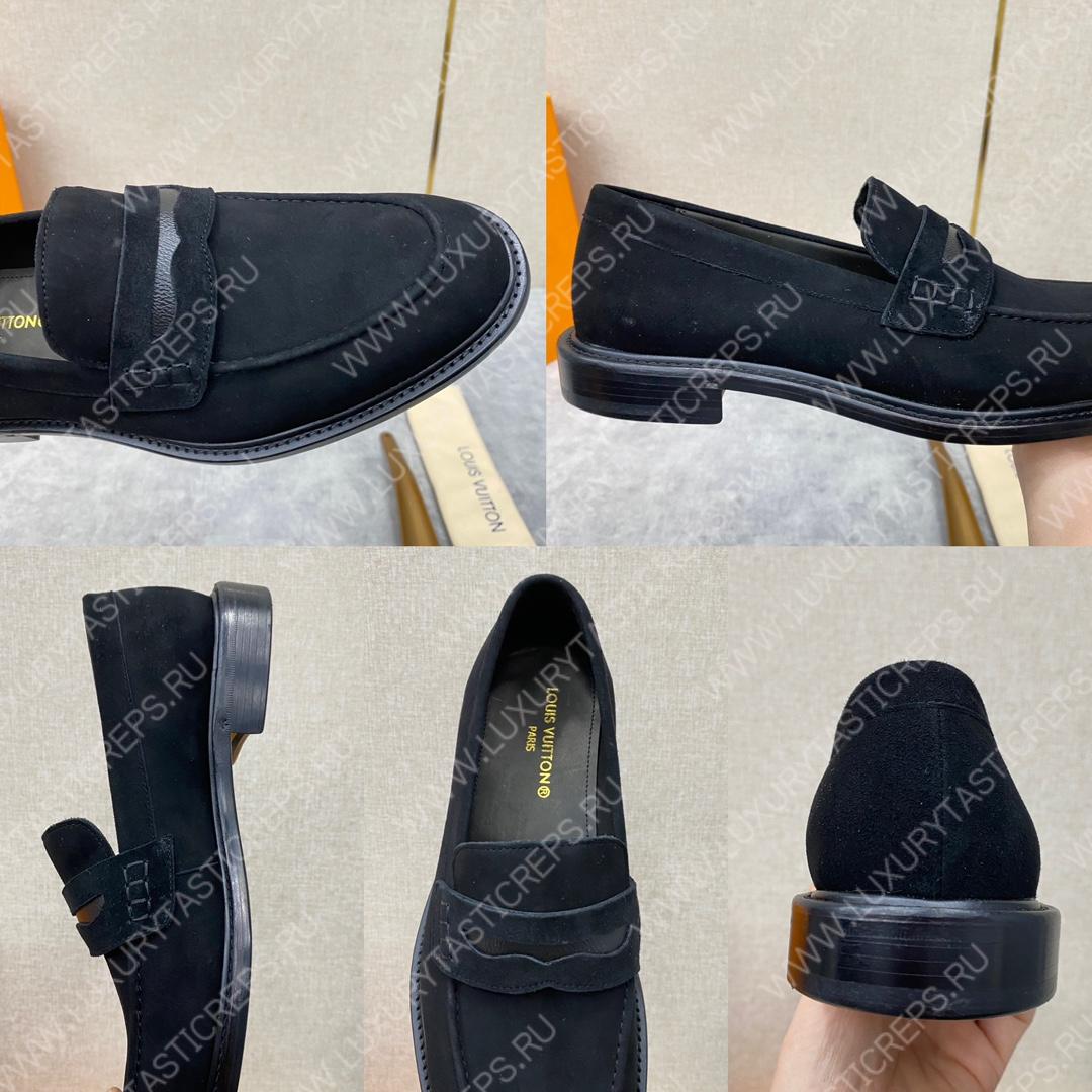 l**is V*t*n flex loafer black 1a9hpp