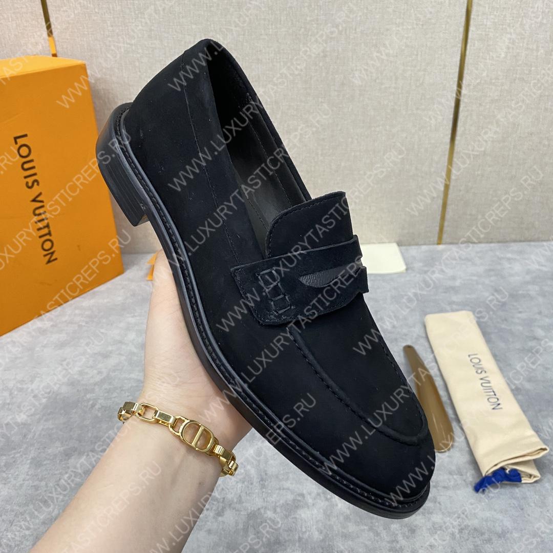 l**is V*t*n flex loafer black 1a9hpp