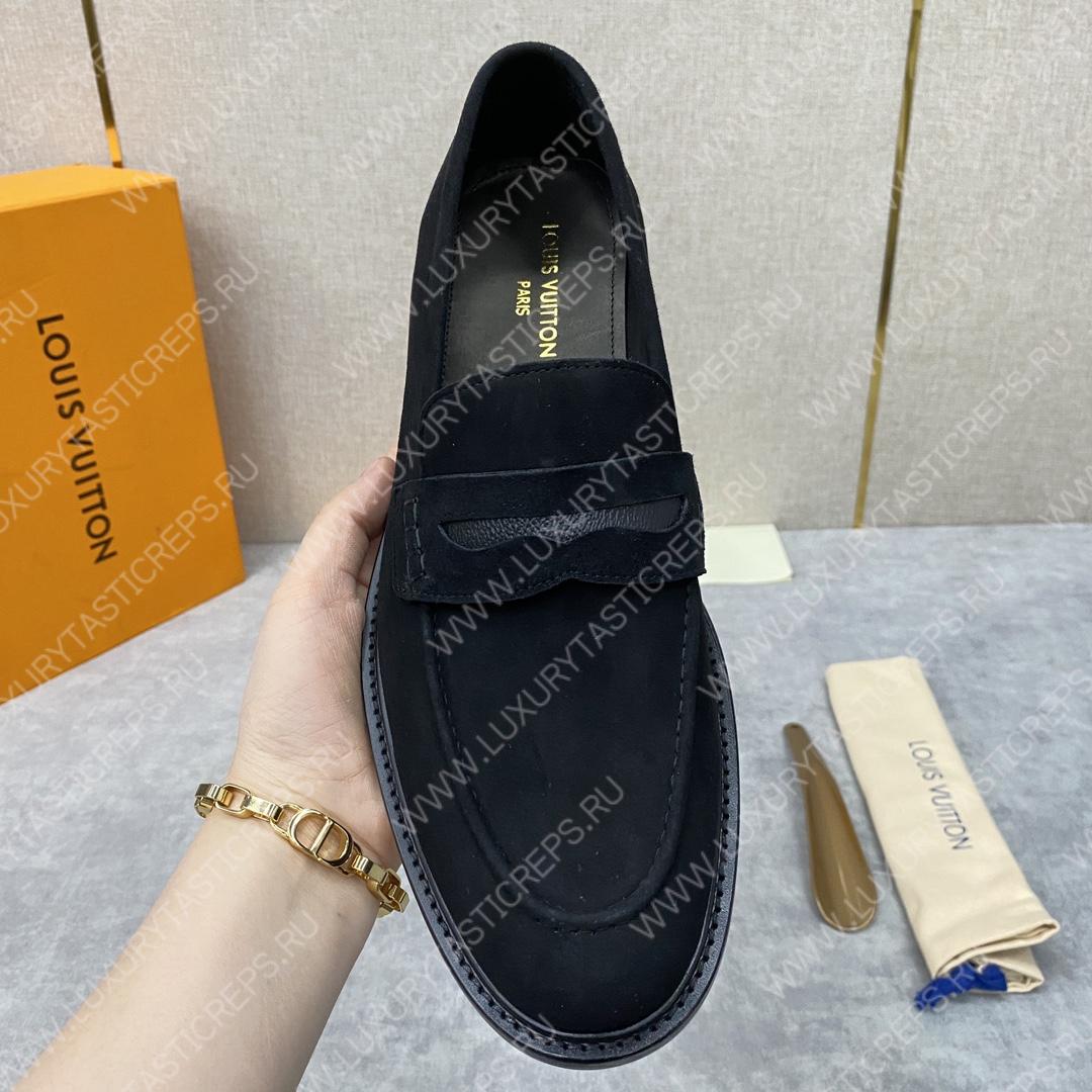l**is V*t*n flex loafer black 1a9hpp