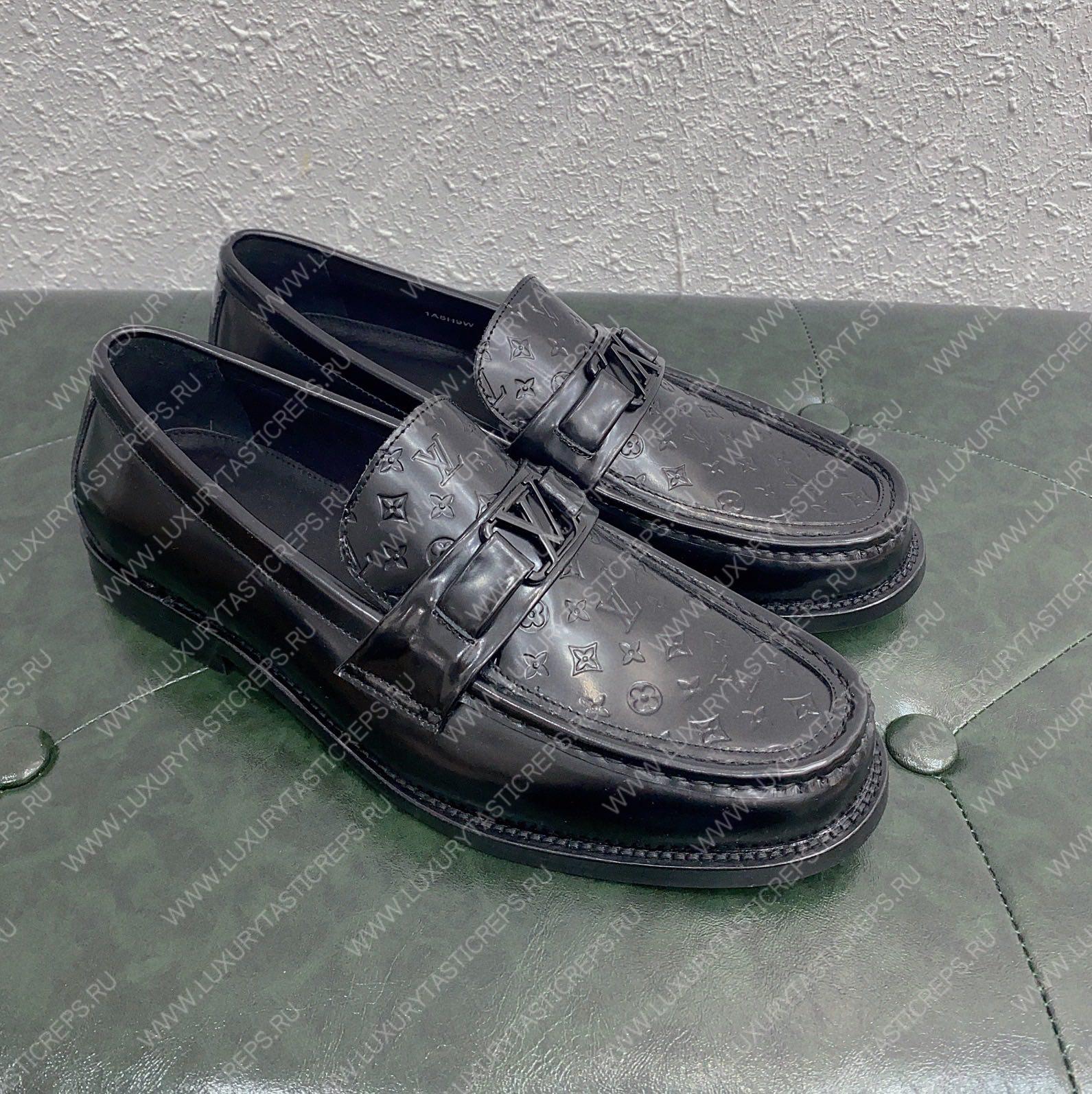 l**is V*t*n major loafer black 1aamyp