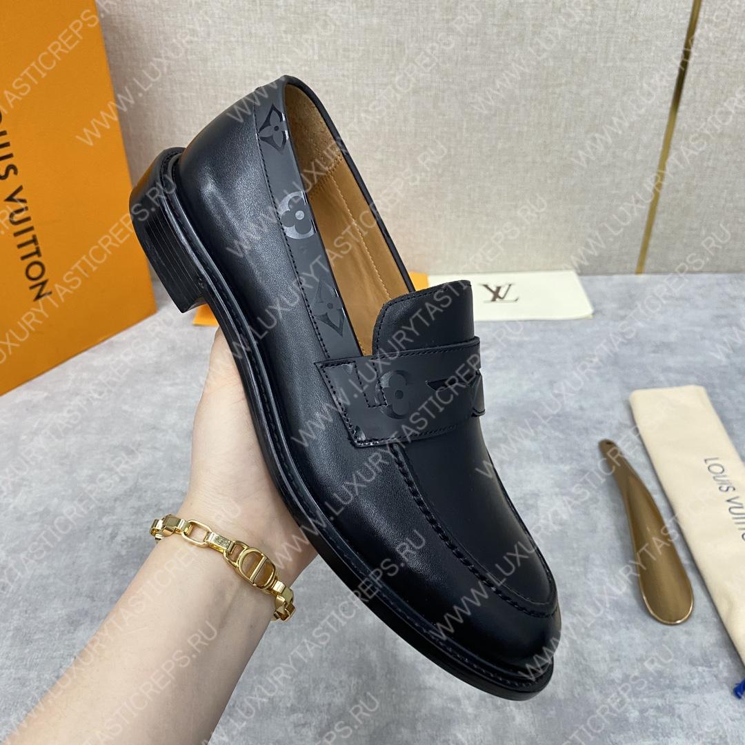 l**is V*t*n glove loafer black 1aa2dx