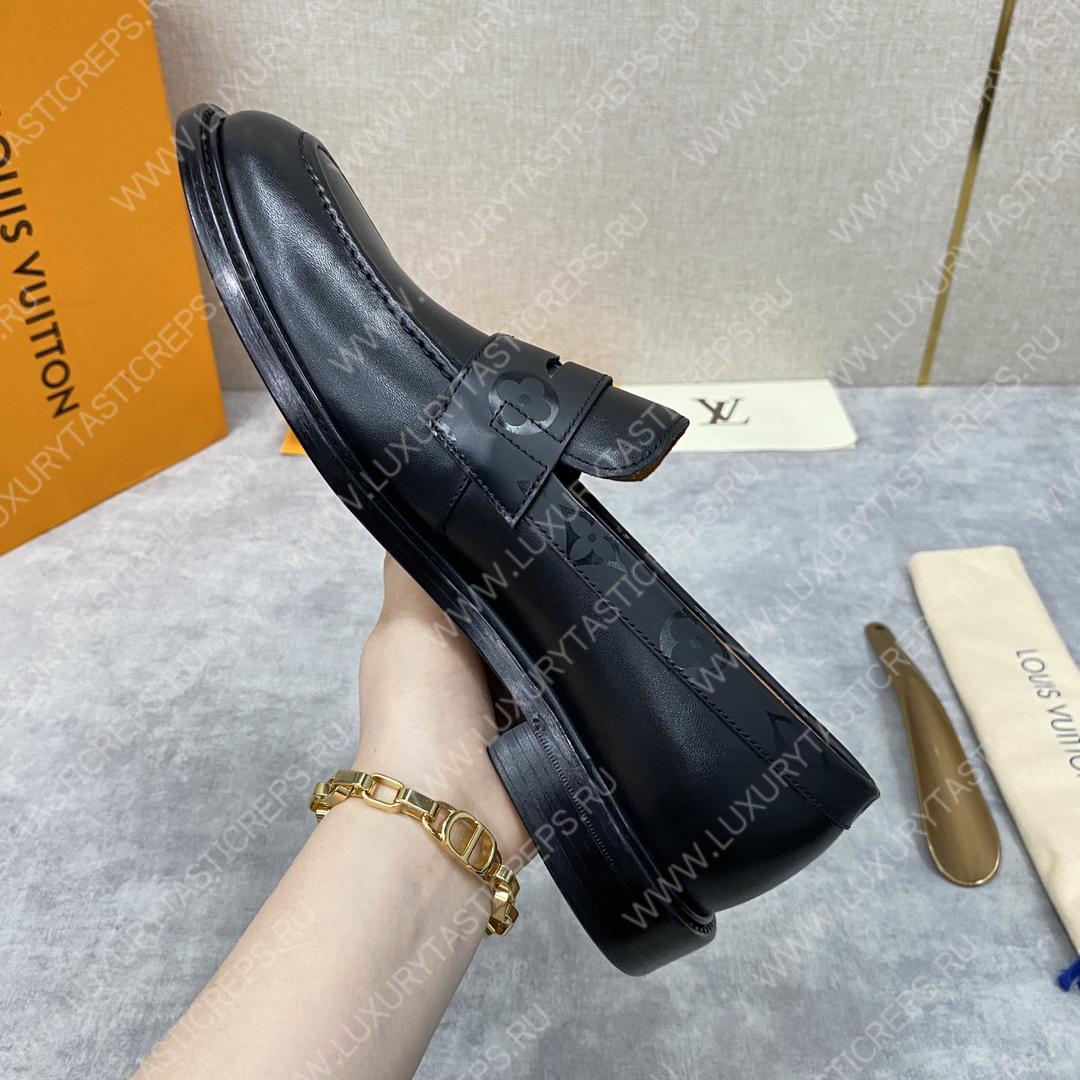 l**is V*t*n glove loafer black 1aa2dx