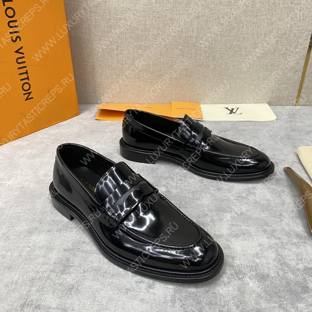 l**is V*t*n glove loafer black 1aa2dx