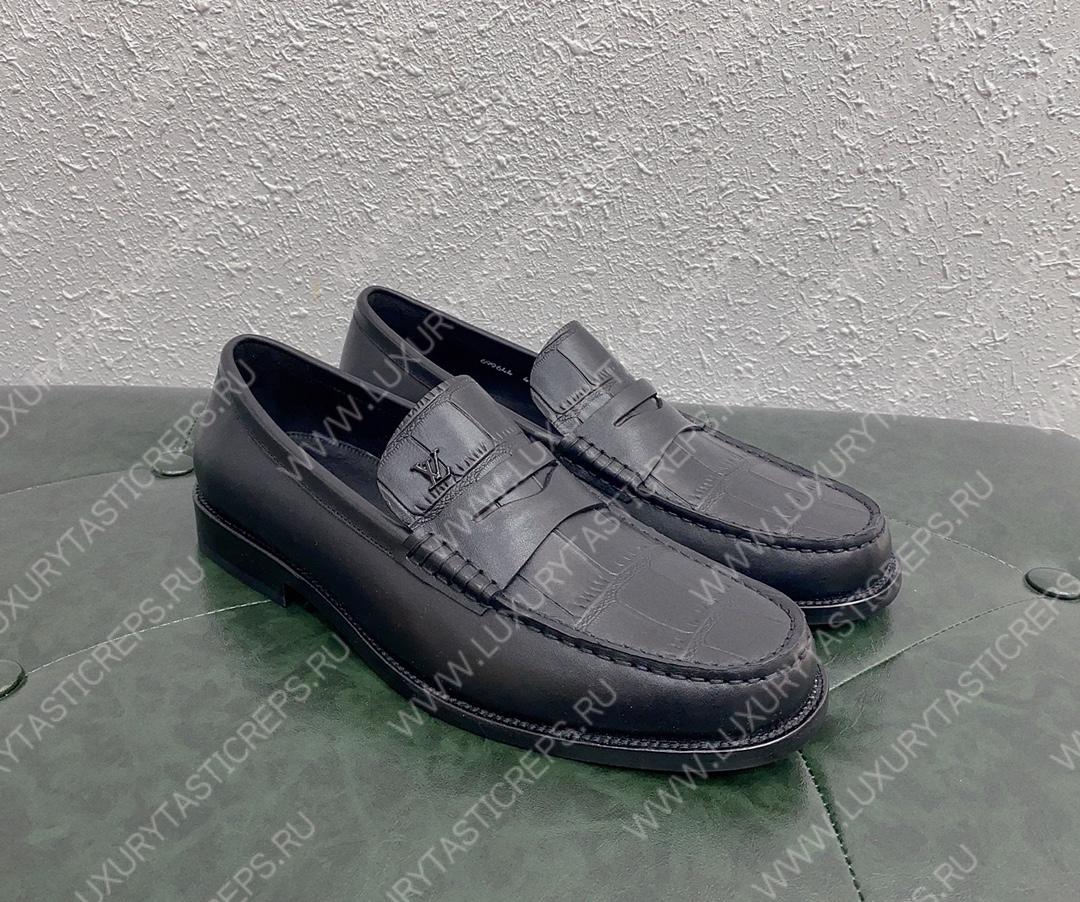 l**is V*t*n l**is loafer black 1aaso6