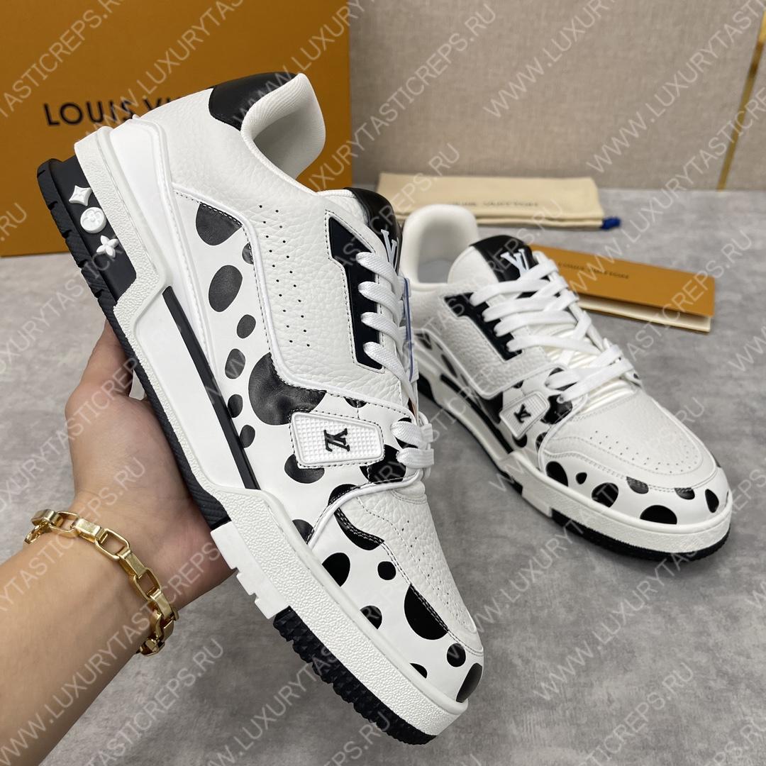 l**is V*t*n infinity dot sneakers black and white 1ab9h7