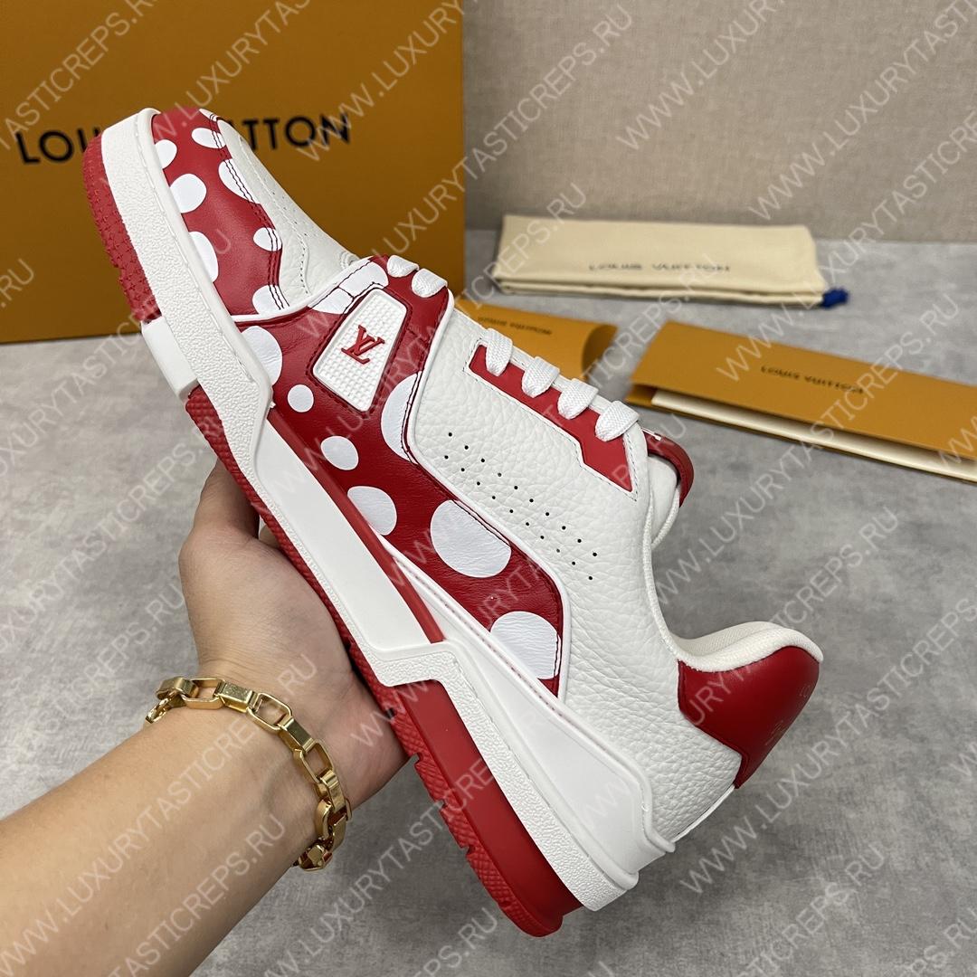 l**is V*t*n infinity dot sneakers red and white 1ab9h7