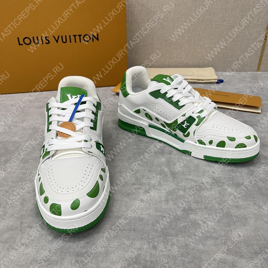 l**is V*t*n infinity dot sneakers green and white 1ab9h7