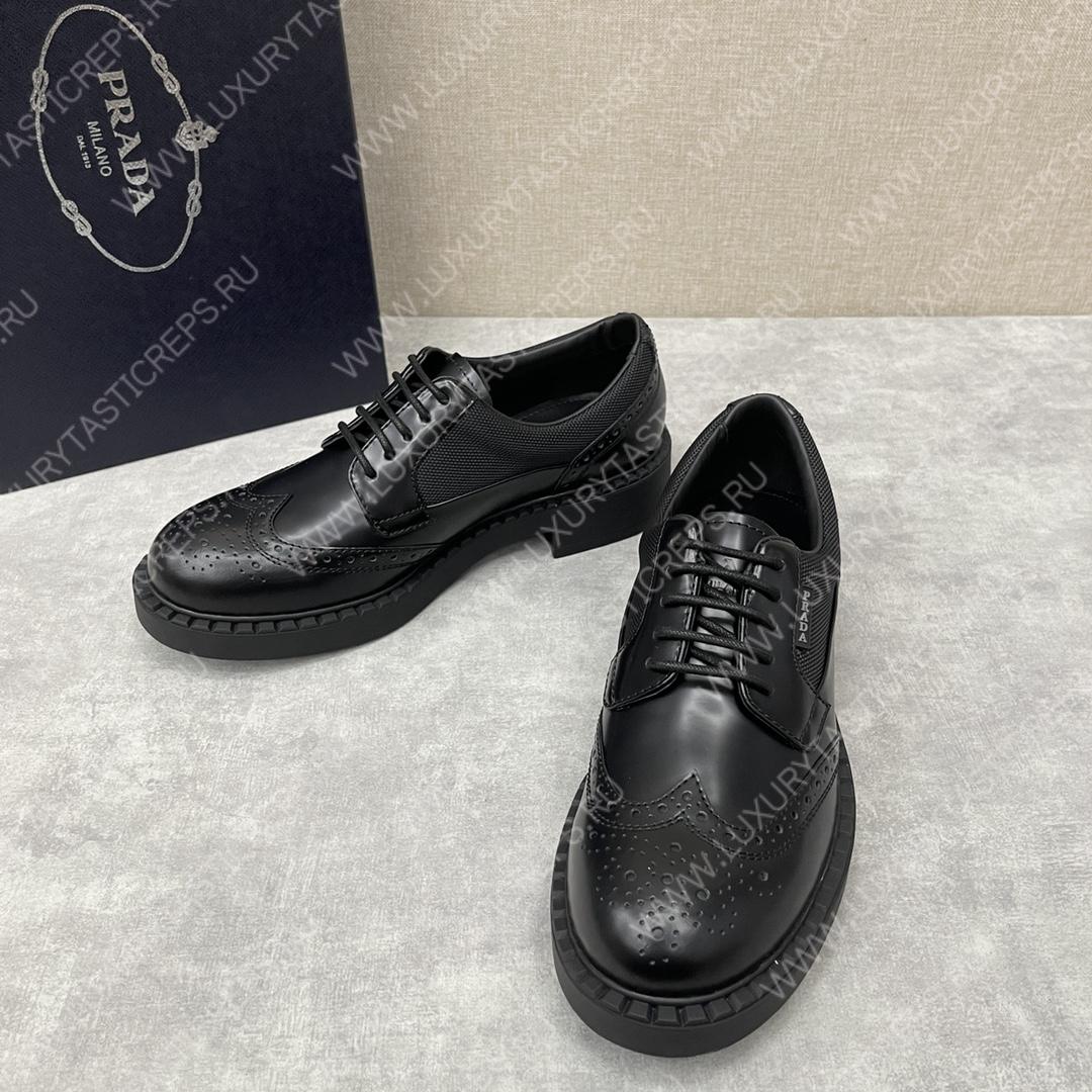 Pra*a derby brogue shoes black 2ee307