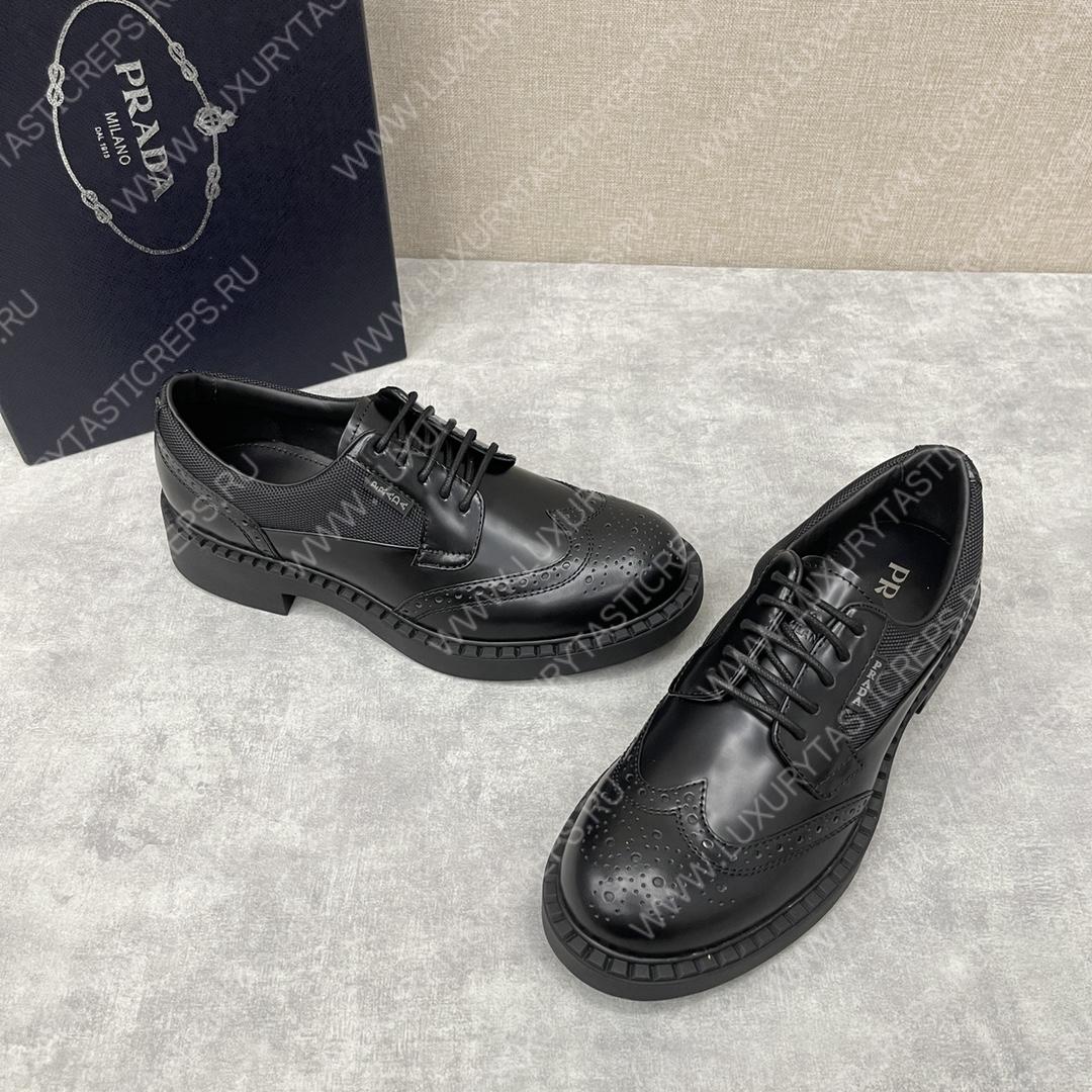 Pra*a derby brogue shoes black 2ee307