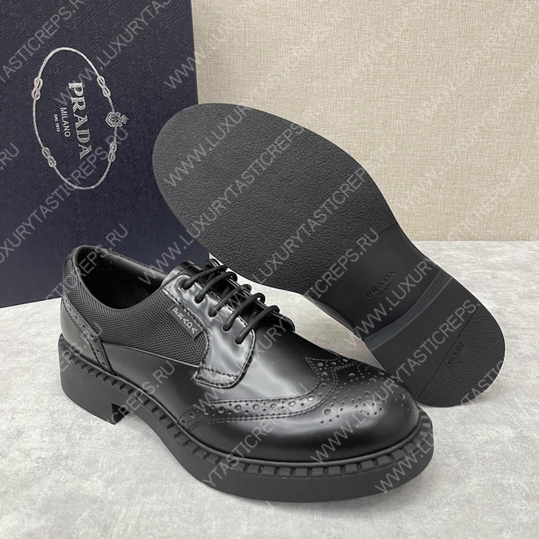 Pra*a derby brogue shoes black 2ee307