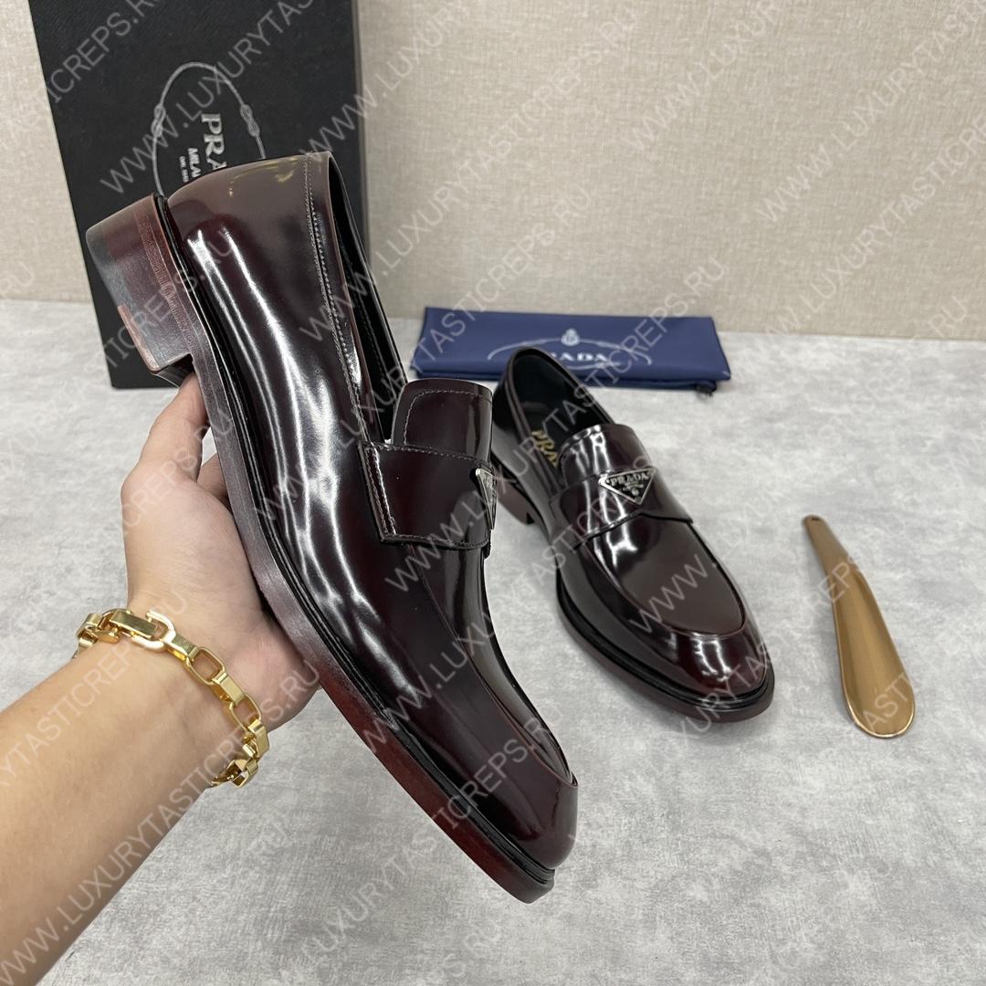 Pra*a loafers burgundy 2db180