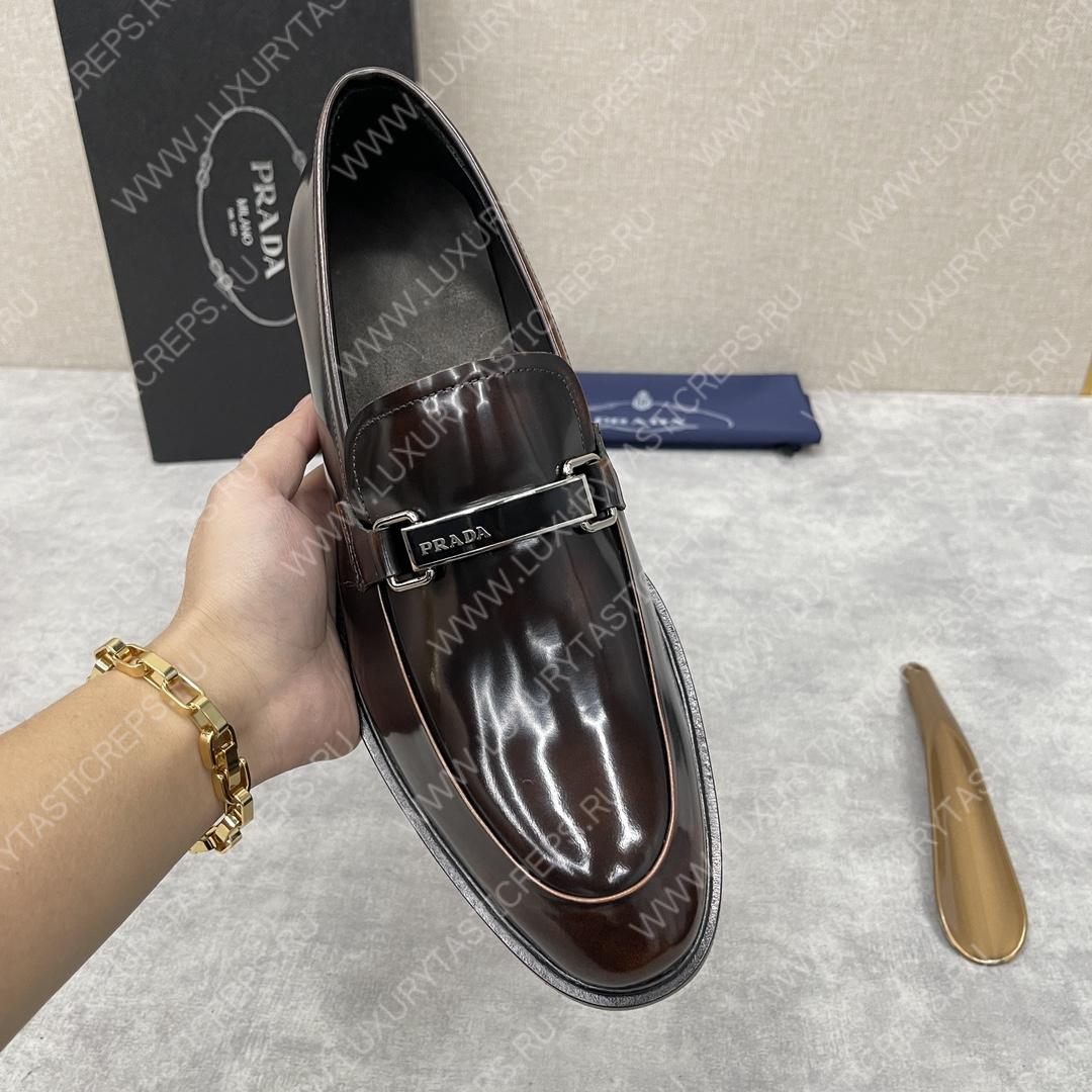 Pra*a loafers black and brown 2db180