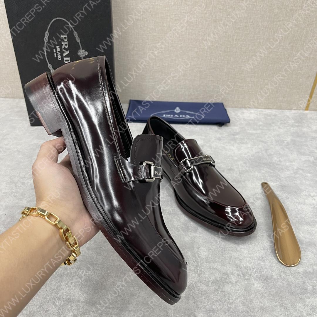 Pra*a loafers burgundy 2db180