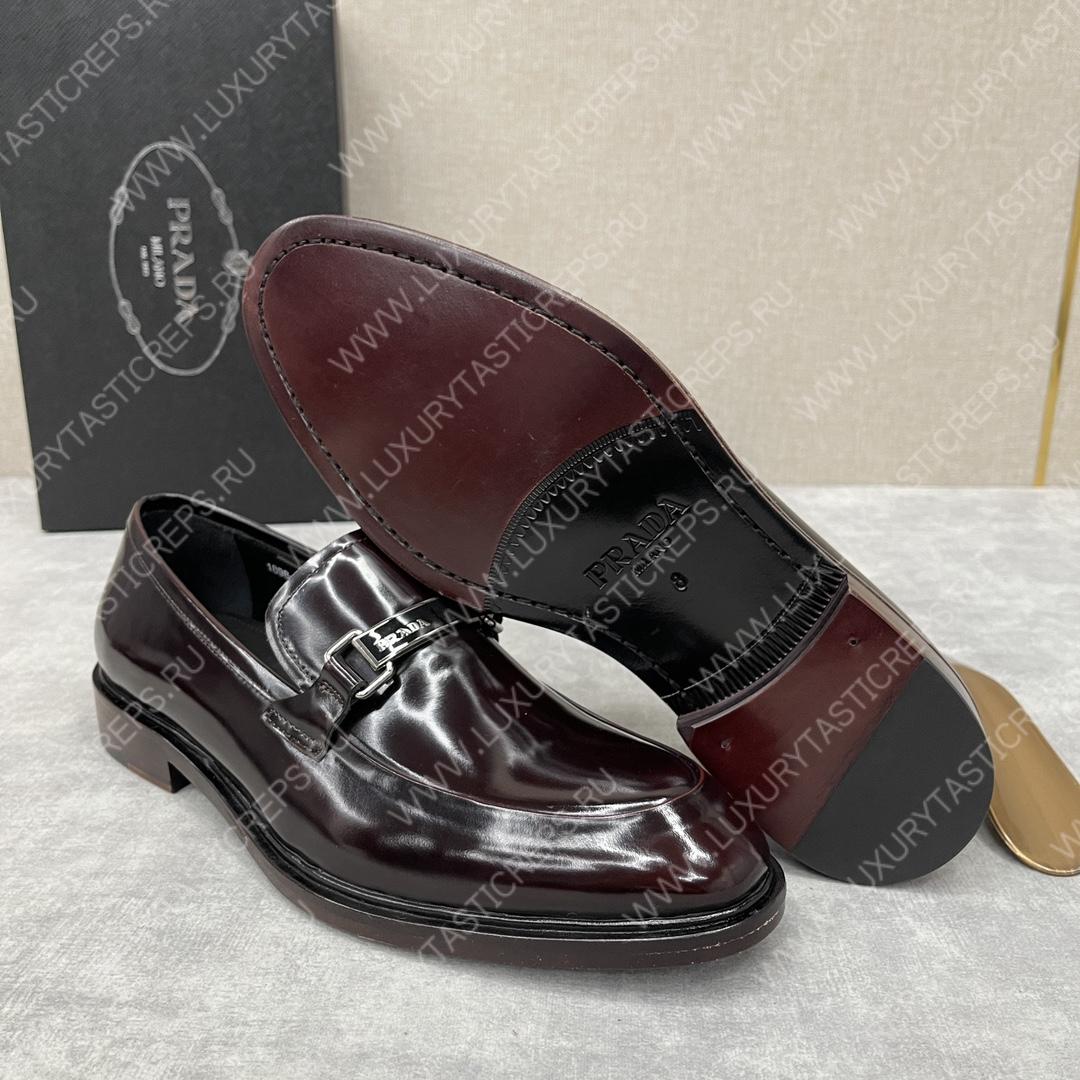 Pra*a loafers burgundy 2db180