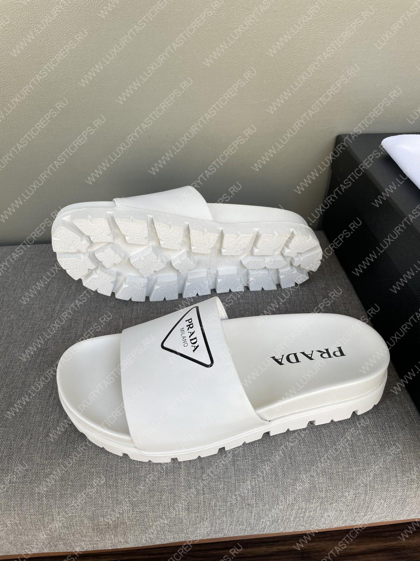 Pra*a rubber slides white 2x3085_3lkv_f0002