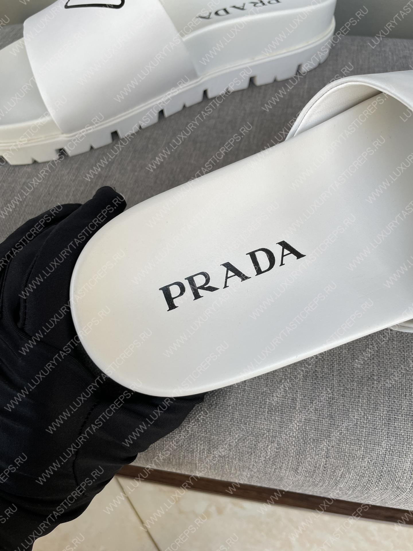 Pra*a rubber slides white 2x3085_3lkv_f0002