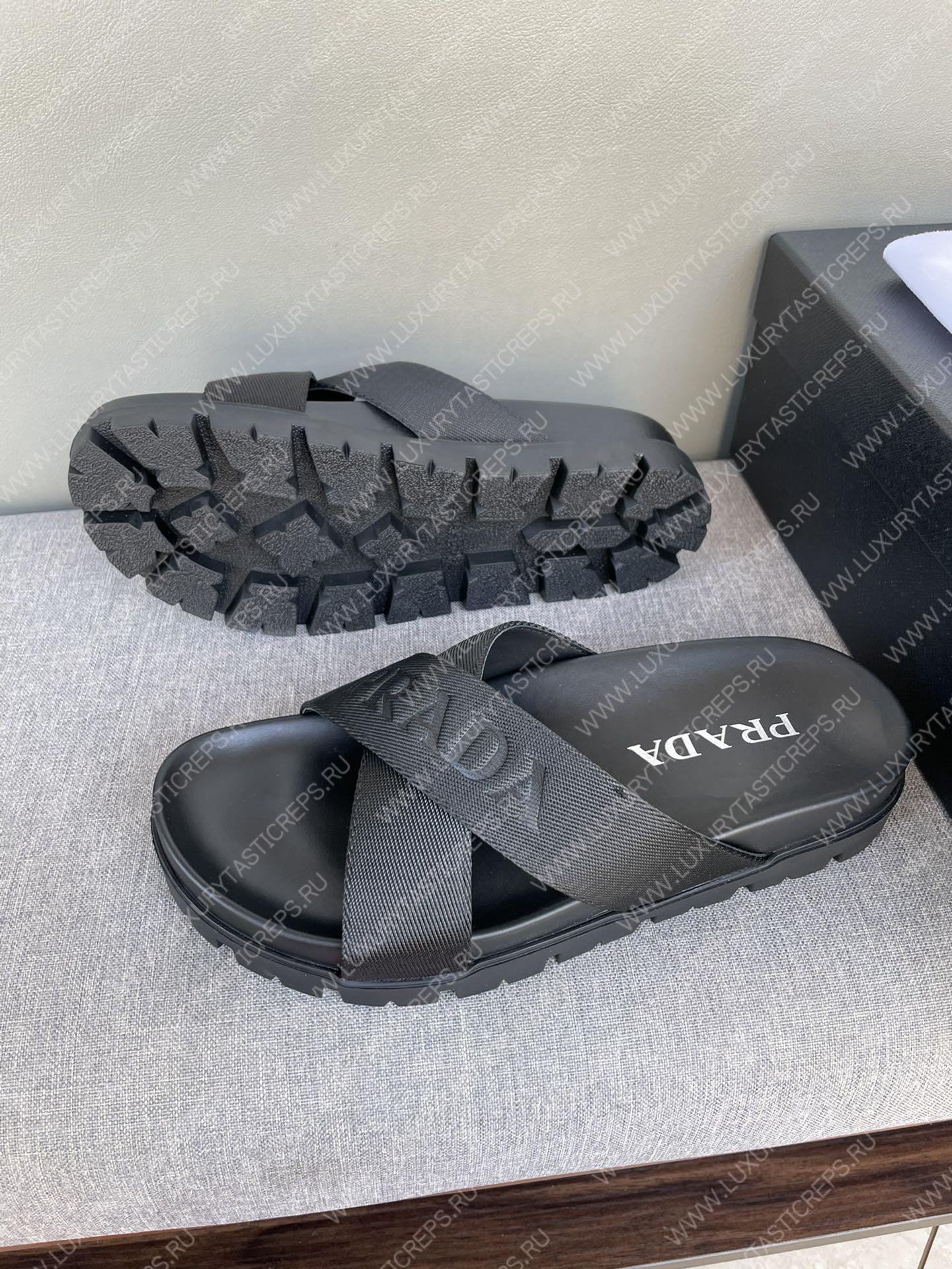 Pra*a leather sandal black 2x2471