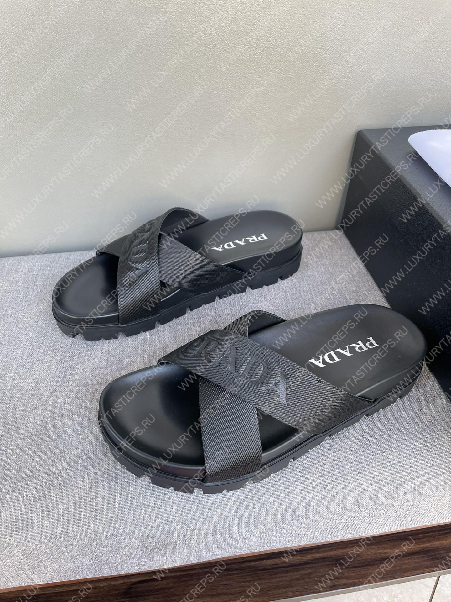 Pra*a leather sandal black 2x2471