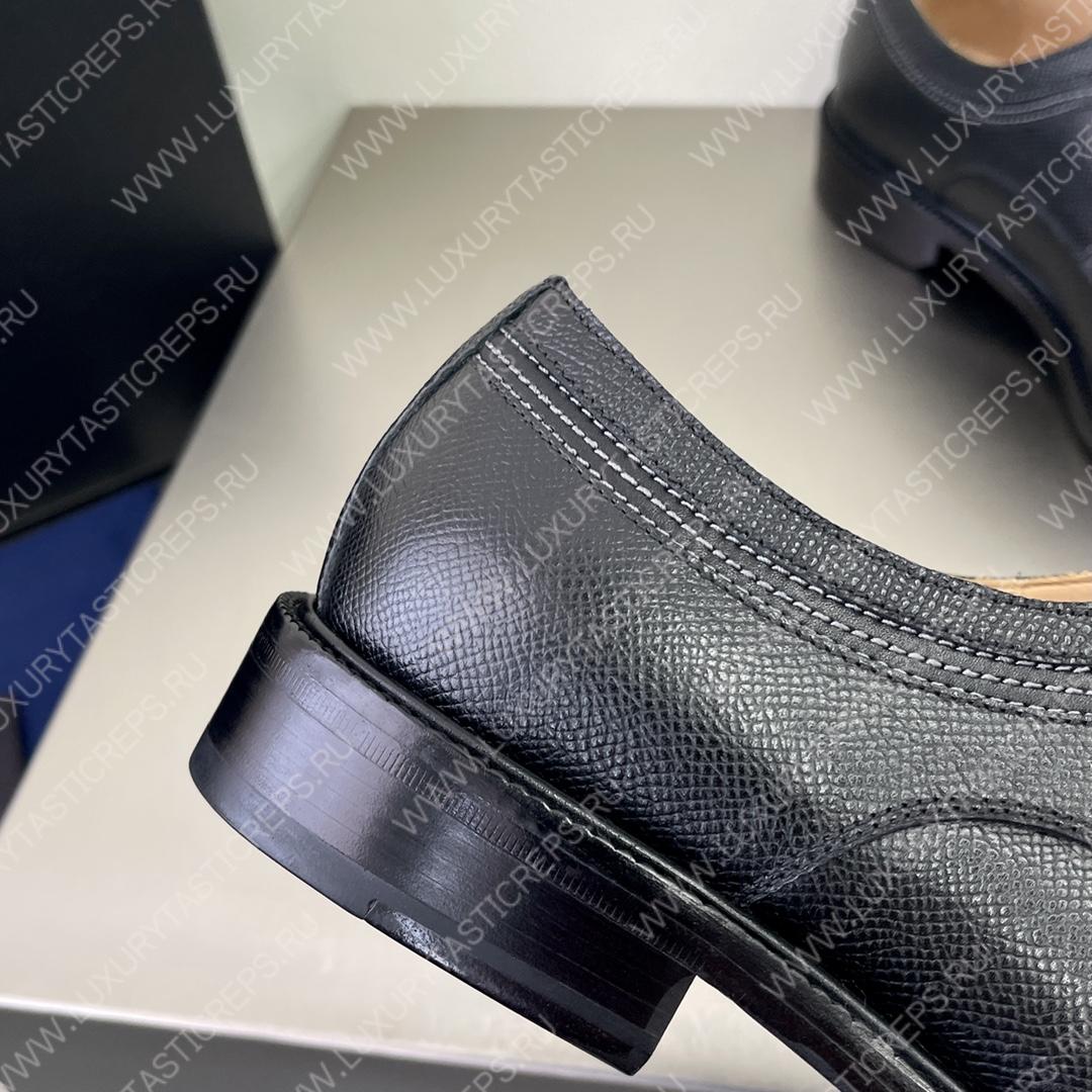 SAFFIANO DERBY SHOES BLACK 2EB174