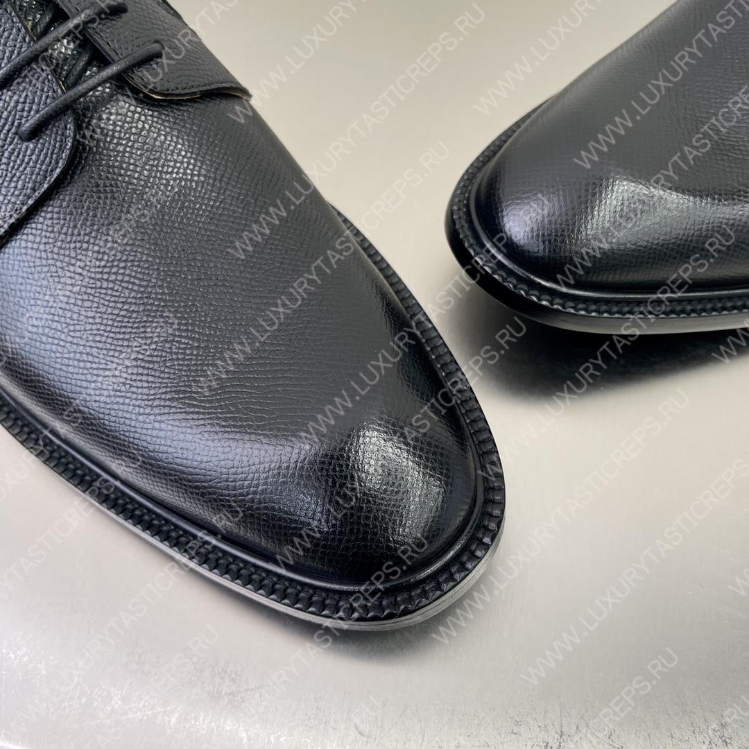 SAFFIANO DERBY SHOES BLACK 2EB174