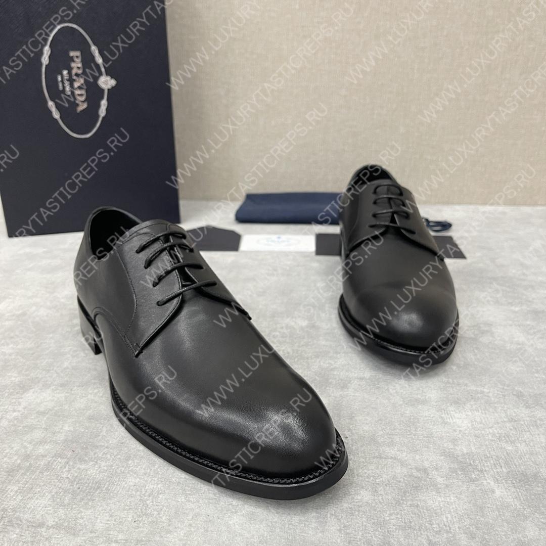 Pra*a saffiano oxford shoes black 2eb172