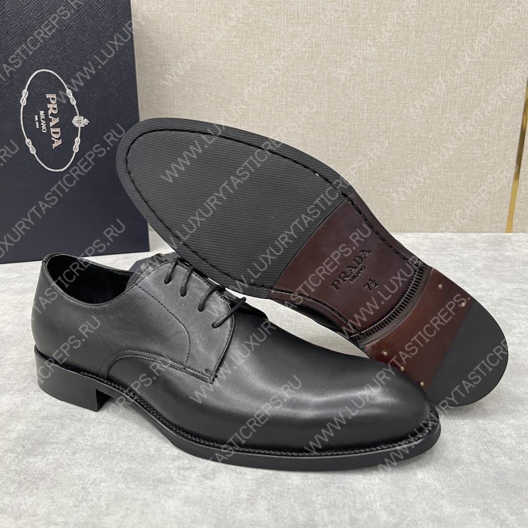 Pra*a saffiano oxford shoes black 2eb172