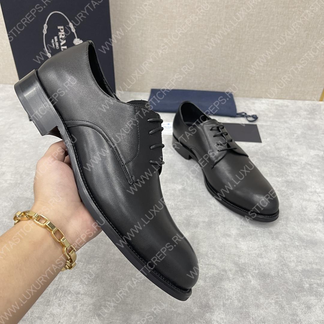 Pra*a saffiano oxford shoes black 2eb172