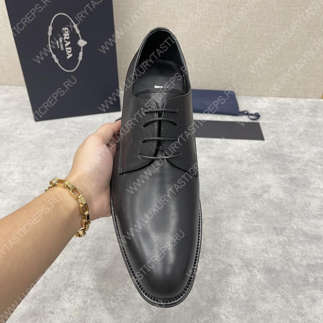 Pra*a saffiano oxford shoes black 2eb172