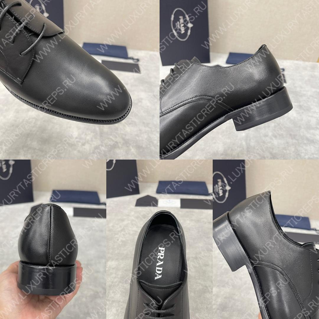 Pra*a saffiano oxford shoes black 2eb172