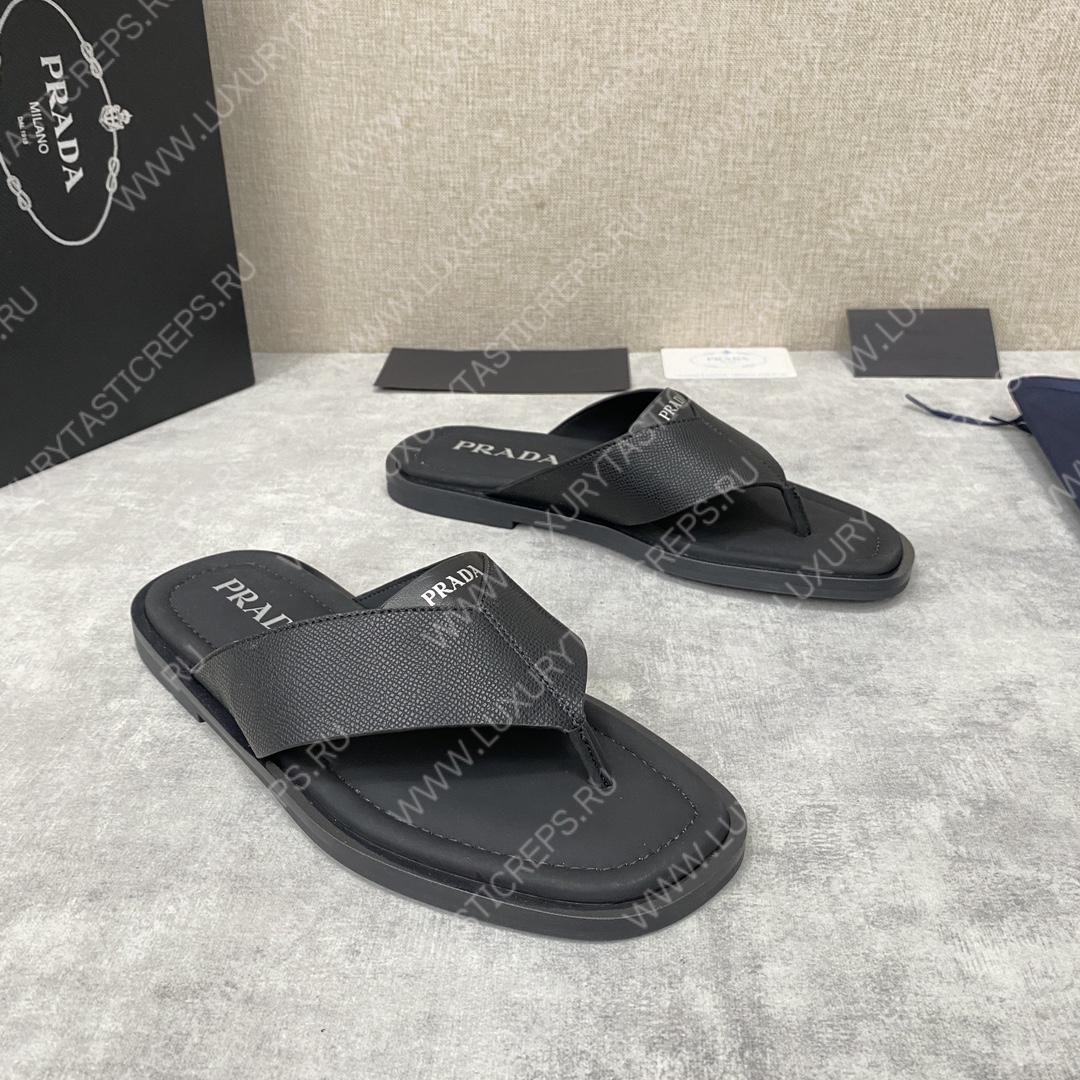 Pra*a leather sandals black 2y3028