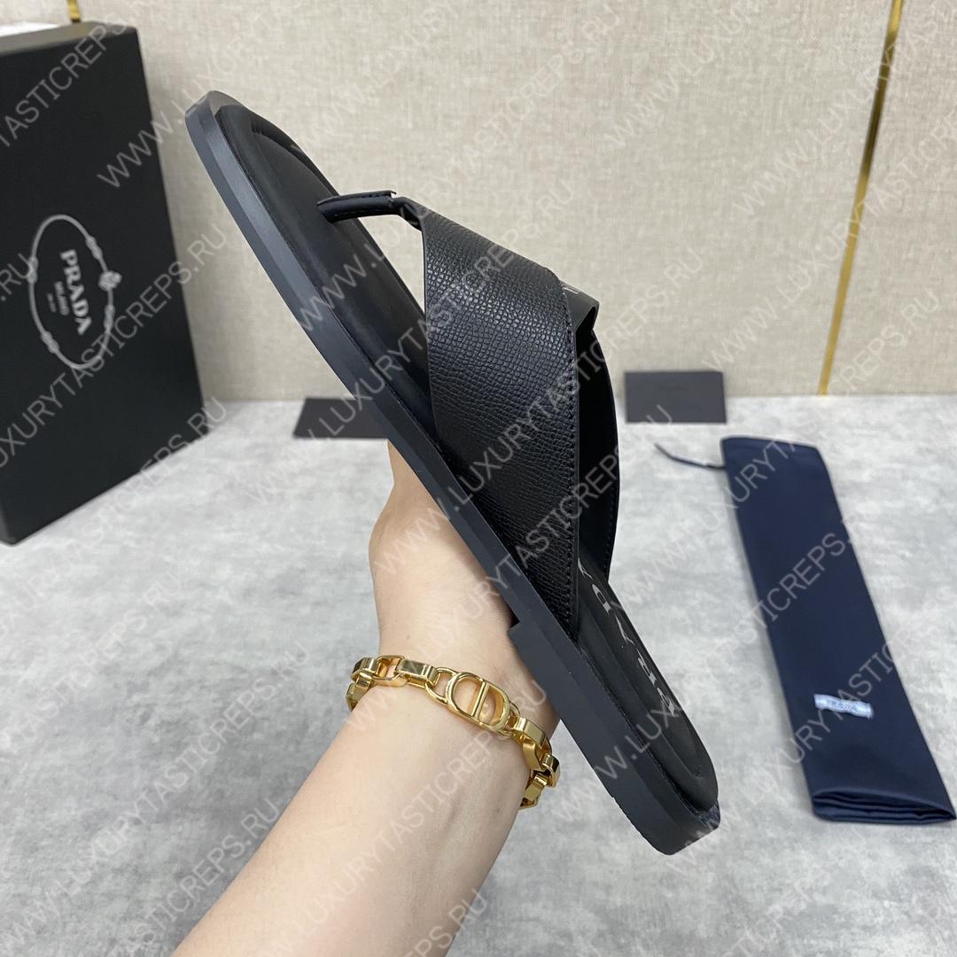 Pra*a leather sandals black 2y3028
