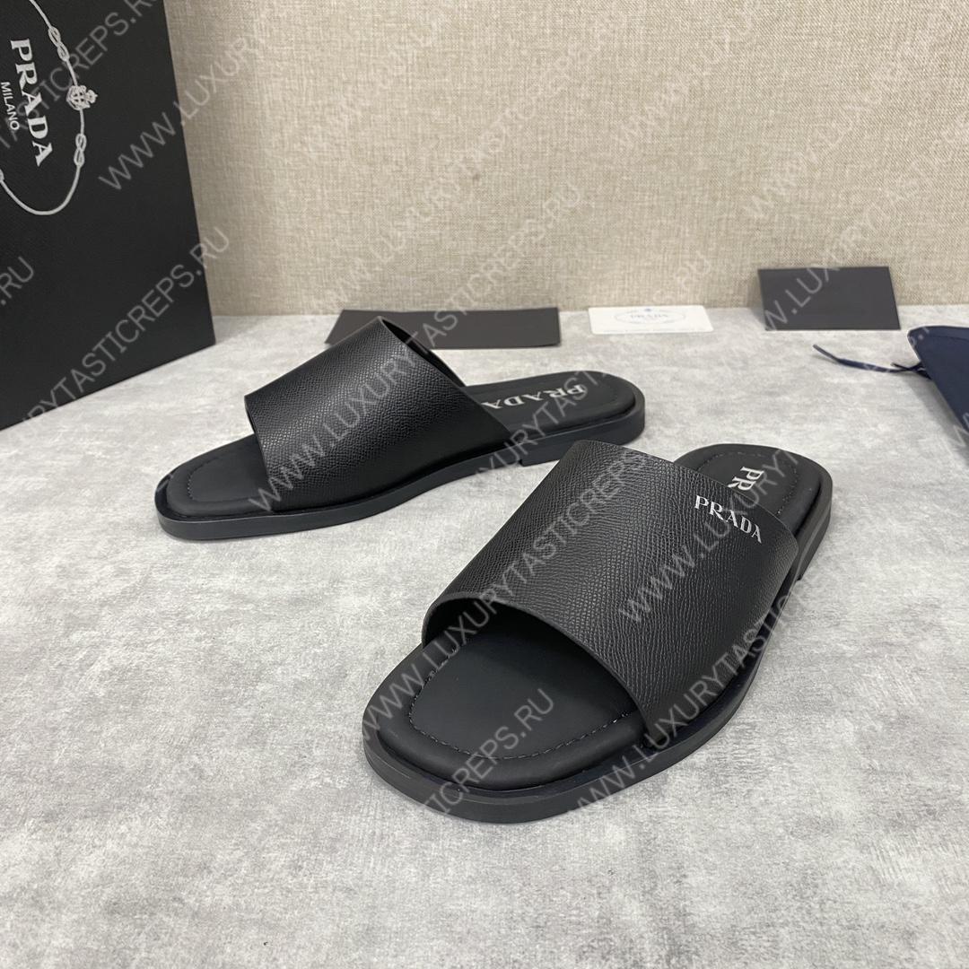 Pra*a leather sandals black 2y5018