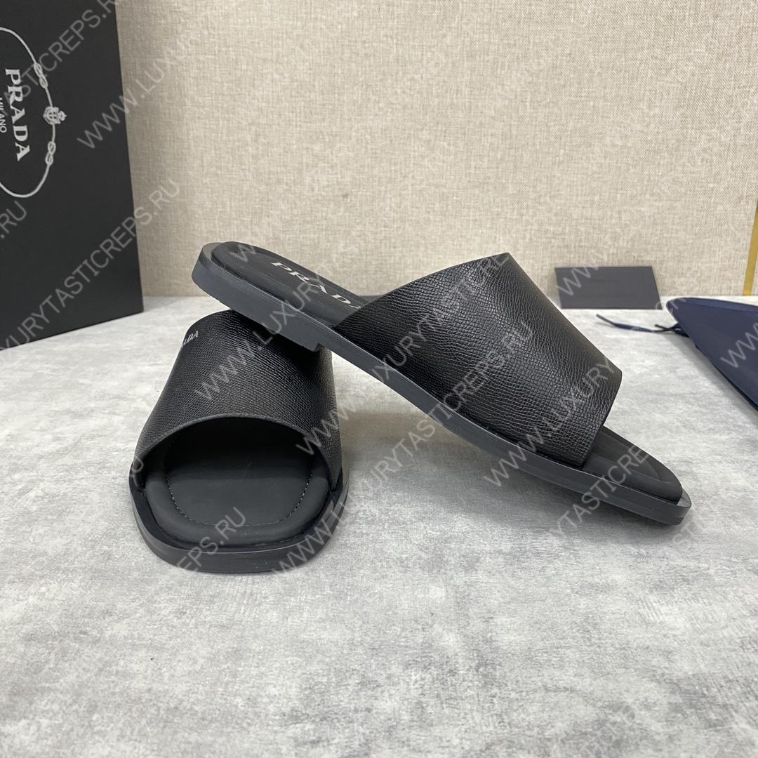 Pra*a leather sandals black 2y5018
