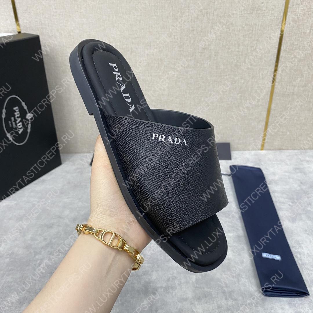 Pra*a leather sandals black 2y5018
