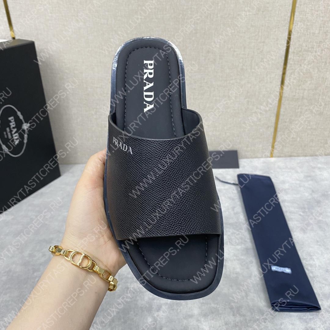 Pra*a leather sandals black 2y5018