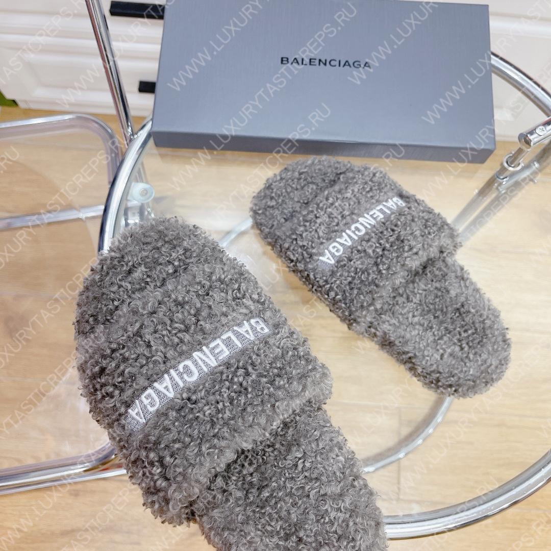 Ba*len*cia*ga slide light grey 654261w2do11096