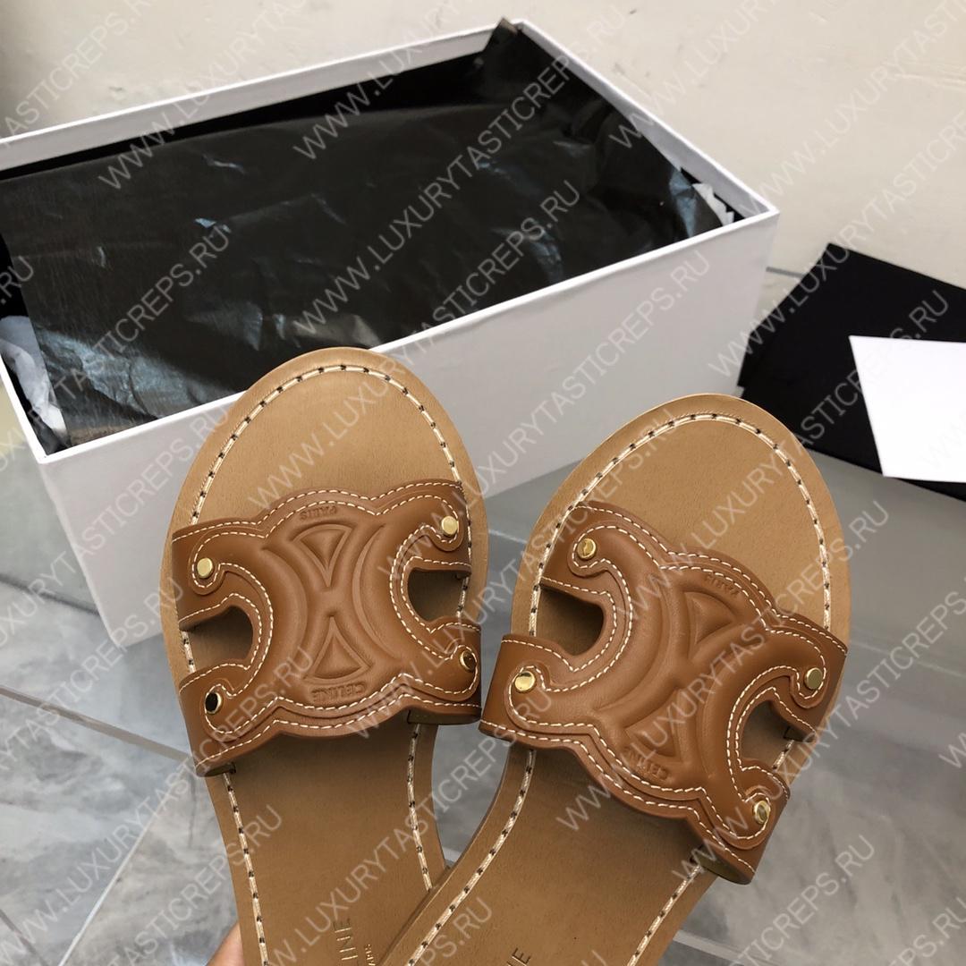 Ce**e triomphe mule brown 352413093c