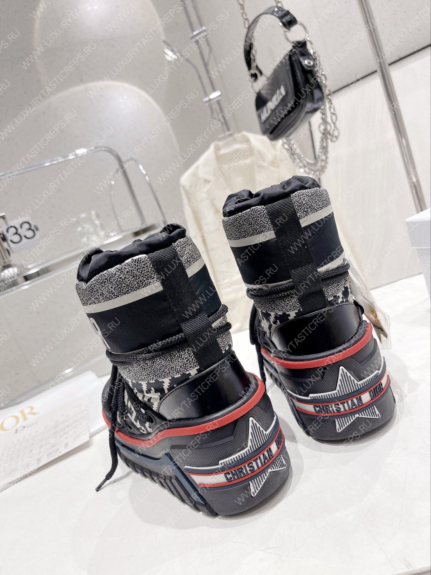 D*or alps snow ankle boot black/white kci685osy