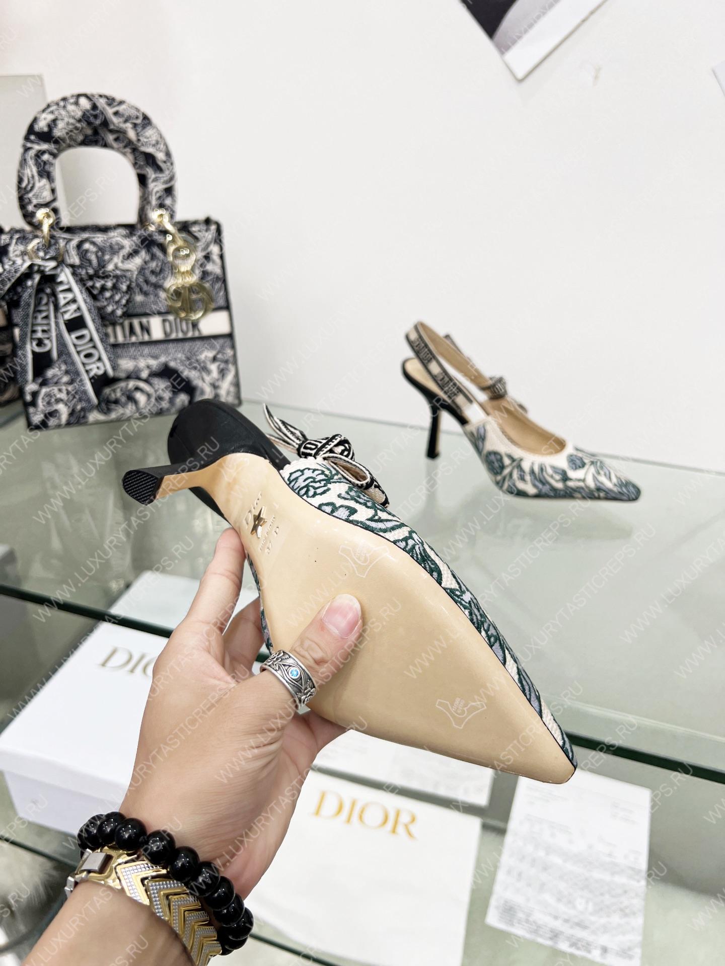 D*or j’aD*or slingback pump green and grey kcp762bxe