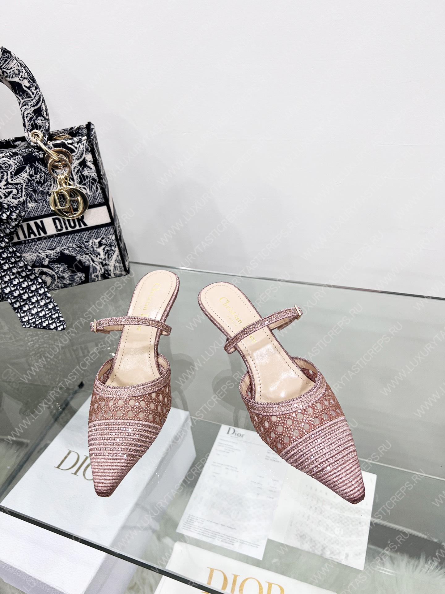 D*or capture heeled mule pink kcp927sry