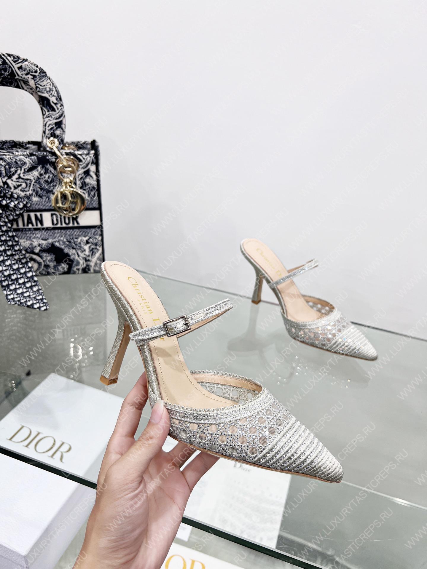 D*or capture heeled mule grey kcp927sry