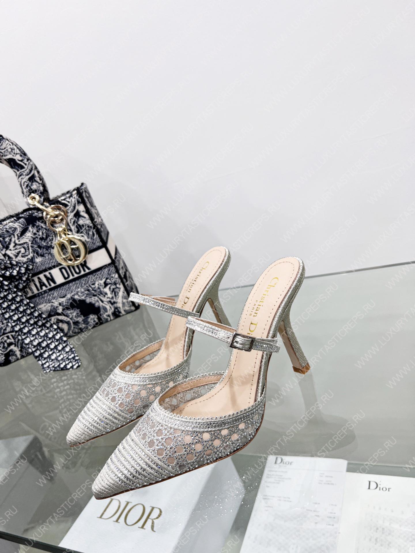 D*or capture heeled mule grey kcp927sry