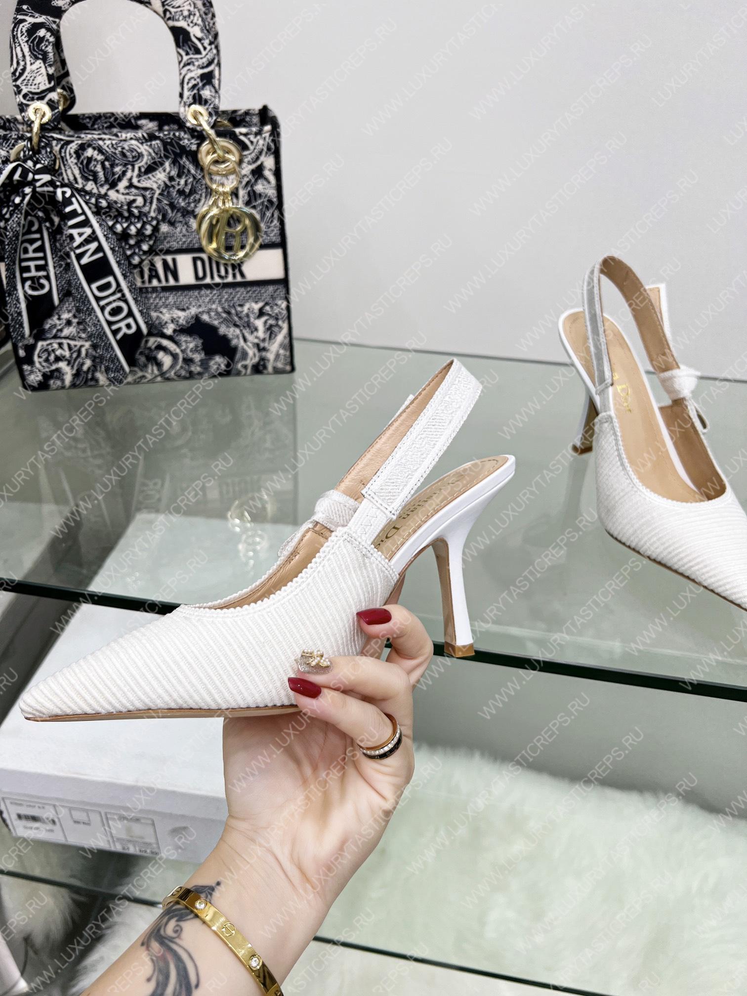 D*or j’aD*or slingback pump white kdc201tfl