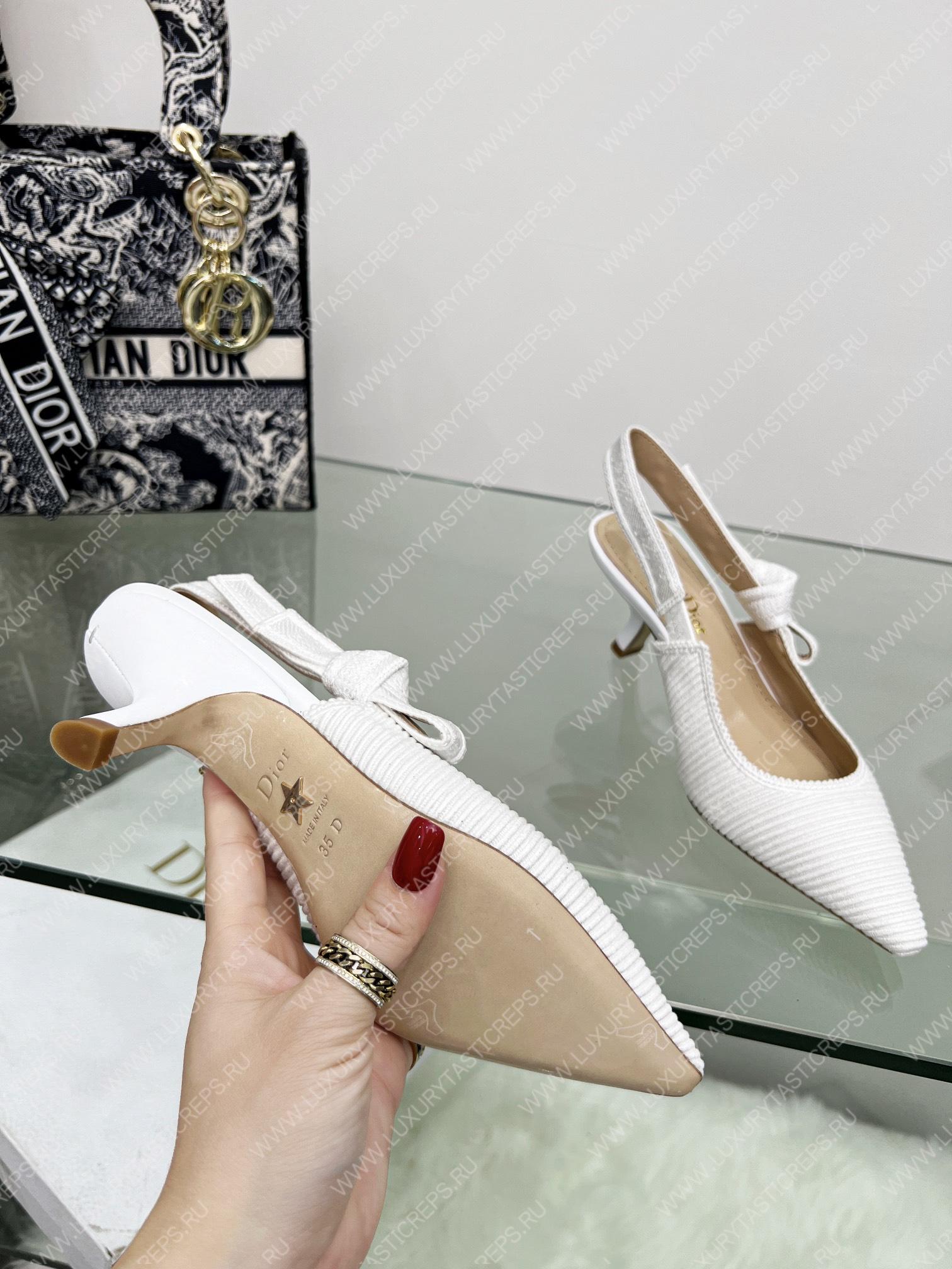 D*or j’aD*or slingback pump white kdc201tfl