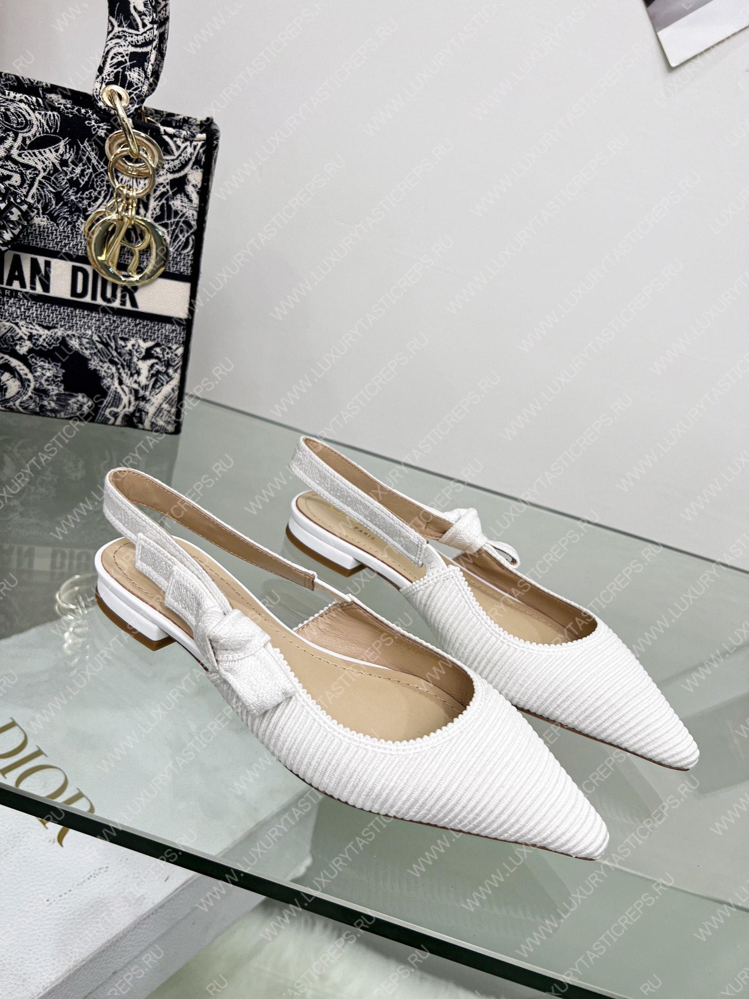 D*or j’aD*or slingback pump white kdc201tfl