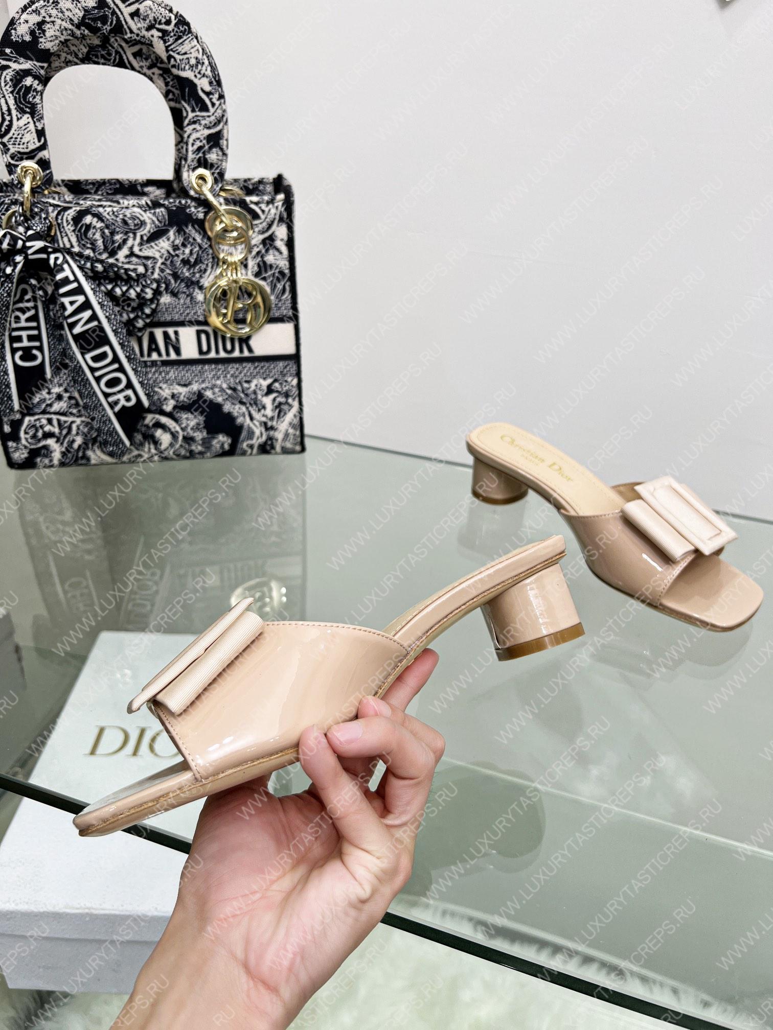 D*or idylle heeled slide nude kcq768cst