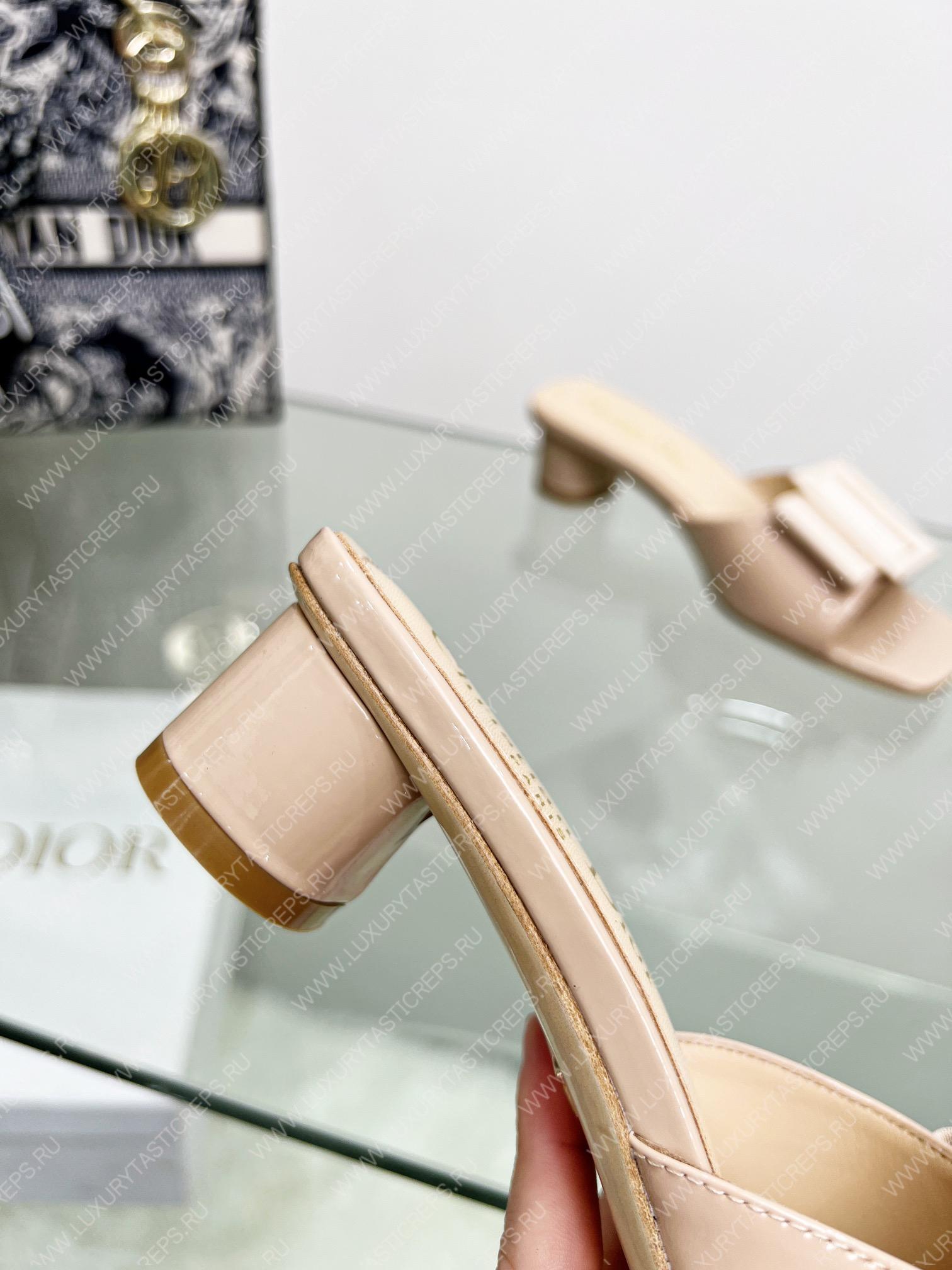 D*or idylle heeled slide nude kcq768cst