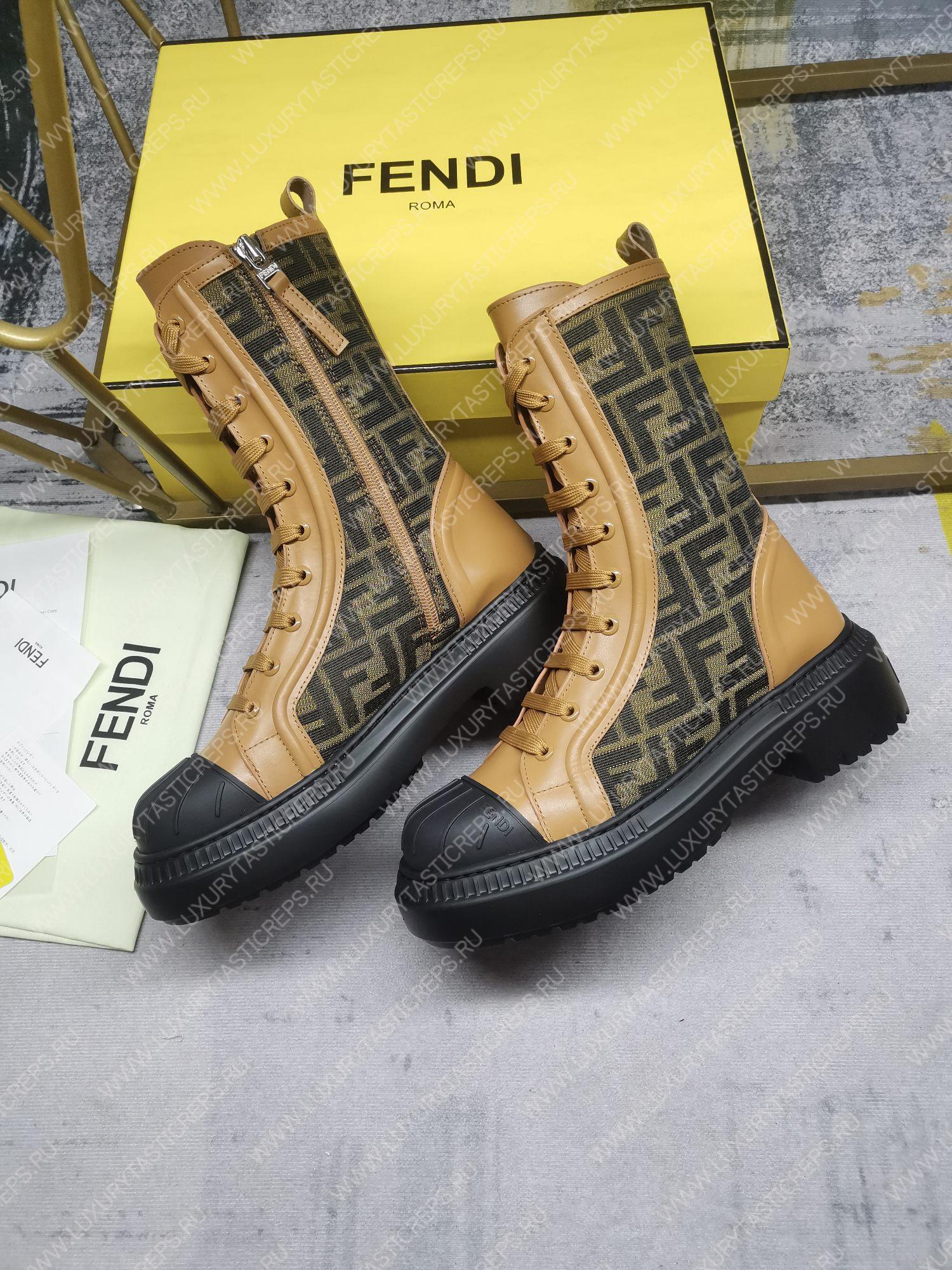 F**di domino biker booties beige 8t8353ajzff1icn