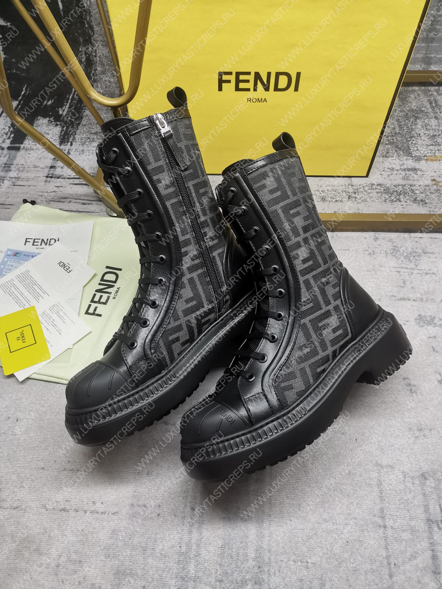 F**di domino biker booties black 8t8353ajzff0tuy